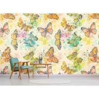 DD110261 Walls by Patel Mosaic Butterflies